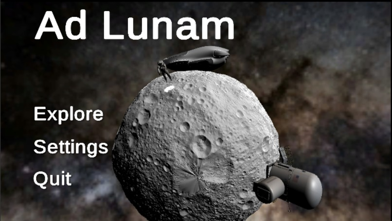 Screenshot of Ad Lunam project